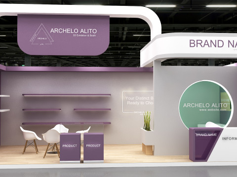 Exhibition booth Modelo 3D
