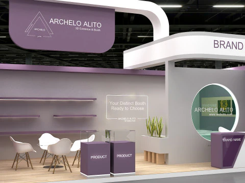 Exhibition booth 3D Model