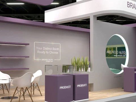Exhibition booth 3D Model