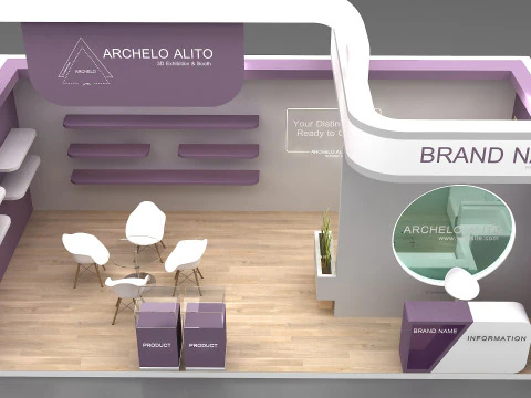 Exhibition booth 3D Model