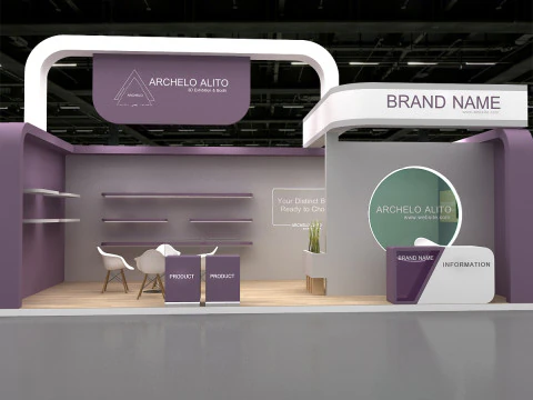 Exhibition booth 3D Model