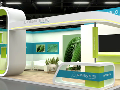 exhibition booth 3D Model