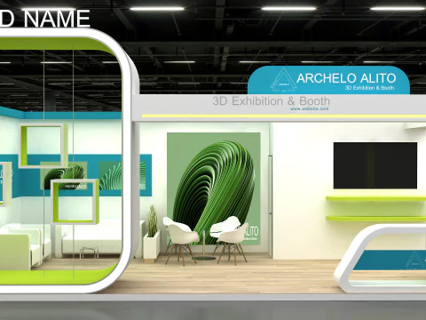 exhibition booth 3D Model