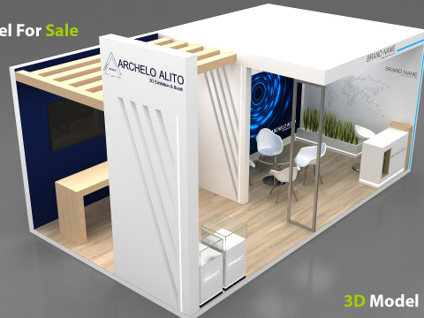3D Booth Design 3D 模型