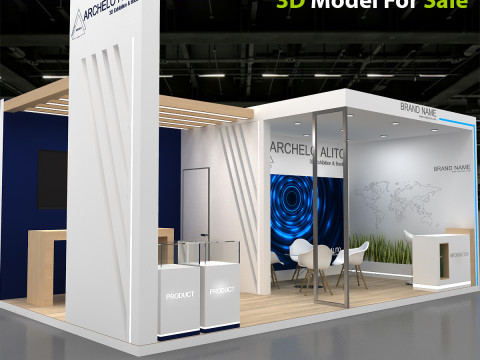 3D Booth Design Modello 3D