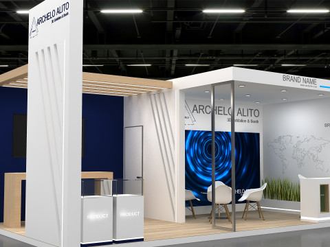 3D Booth Design Modello 3D