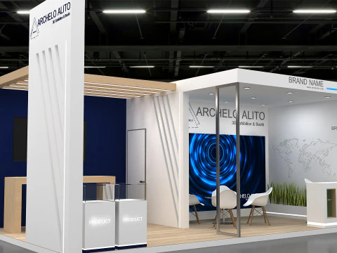 3D Booth Design 3D Model
