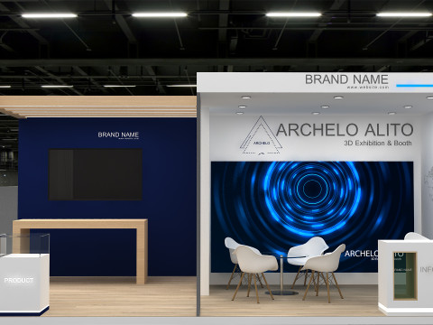 3D Booth Design Modello 3D