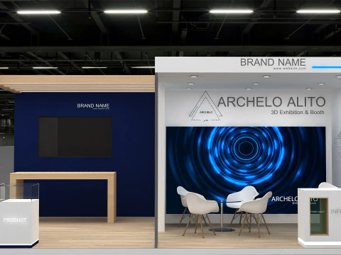 3D Booth Design 3D Model