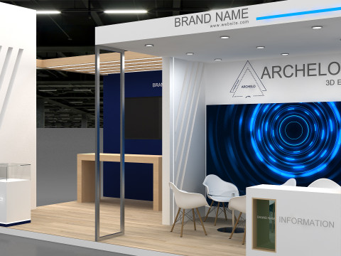 3D Booth Design Modello 3D