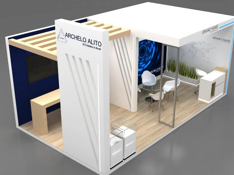 3D Booth Design 3D Model