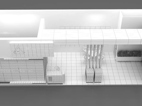 3D выставочный стенд 3D Модель