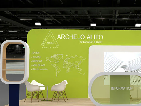 3D модель выставочного стенда 3D Модель