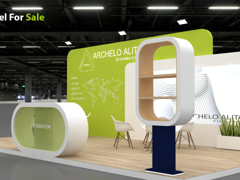 3D Exhibition Booth Model Model 3D