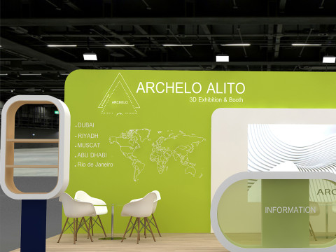 3D Exhibition Booth Model Model 3D