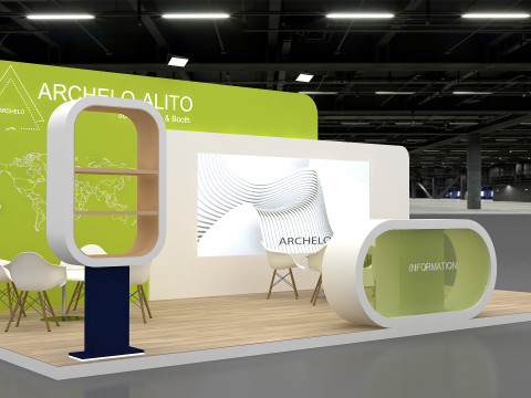 3D Exhibition Booth Model Model 3D