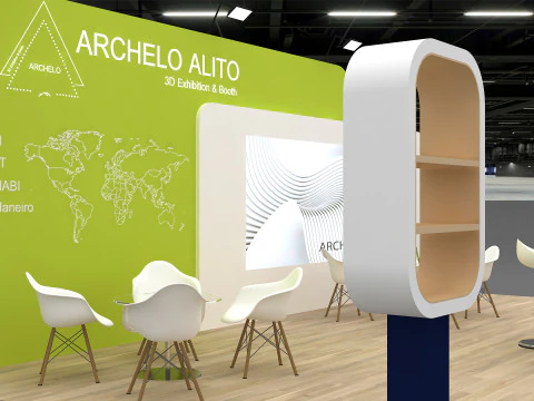 3D Exhibition Booth Model 3D Model