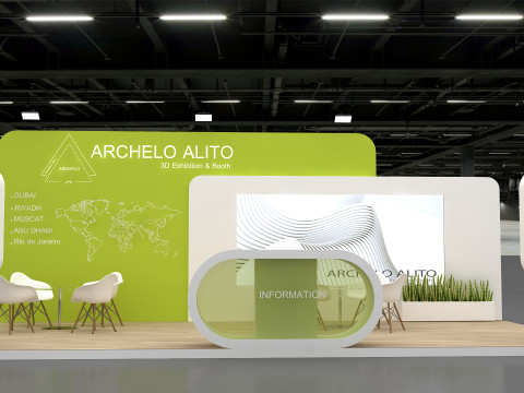 3D Exhibition Booth Model Model 3D