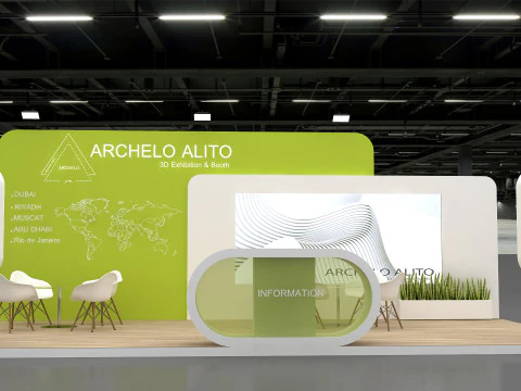 3D Exhibition Booth Model 3D Model