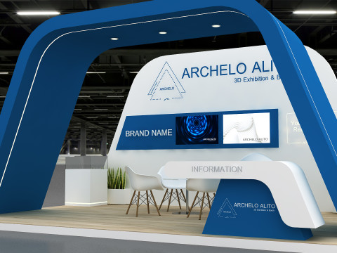 3D Exhibition Stand Modello 3D