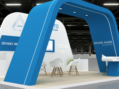 3D Exhibition Stand Modello 3D