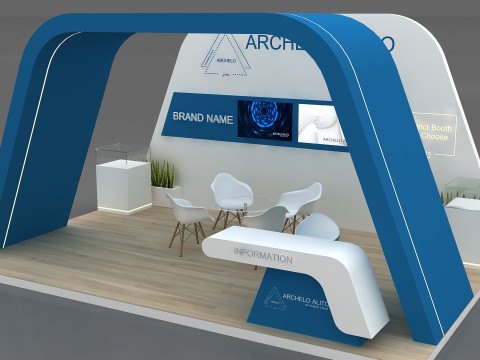 3D Exhibition Stand Modello 3D