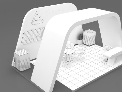 3D Exhibition Stand Modello 3D
