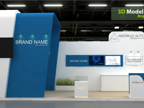3D Exhibition Stand stall 3D Model