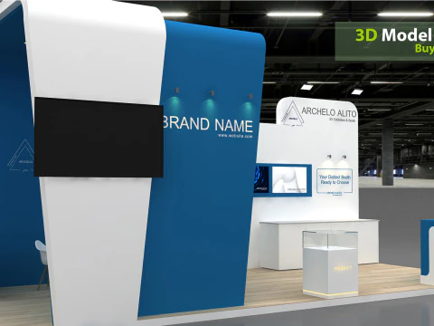 3D Exhibition Stand stall 3D Model