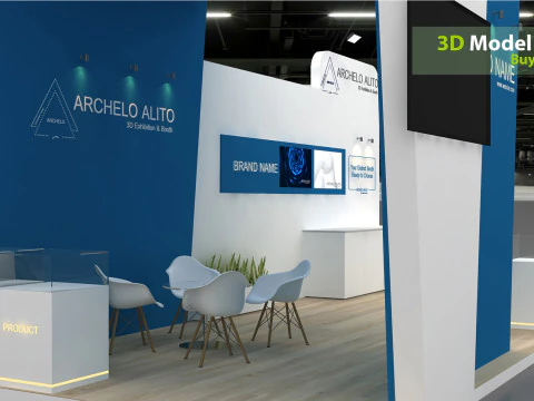 3D Exhibition Stand stall 3D Model