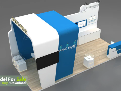 3D Exhibition Stand stall 3D Model