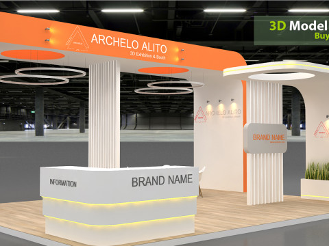 3D Exhibition Stand stall 3D 模型