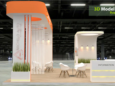 3D Exhibition Stand stall 3D Model