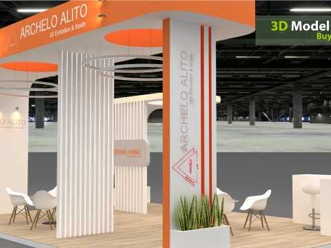 3D Exhibition Stand stall 3D Модель