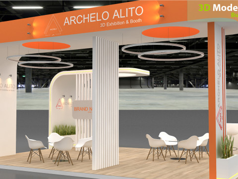 3D Exhibition Stand stall 3D Модель