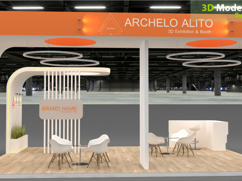 3D Exhibition Stand stall 3D Модель