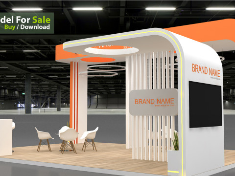 3D Exhibition Stand stall 3D Модель