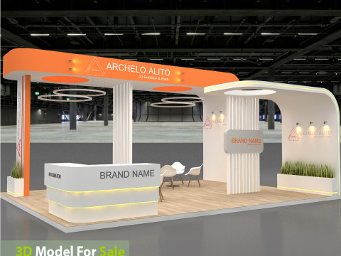 3D Exhibition Stand stall 3D Модель