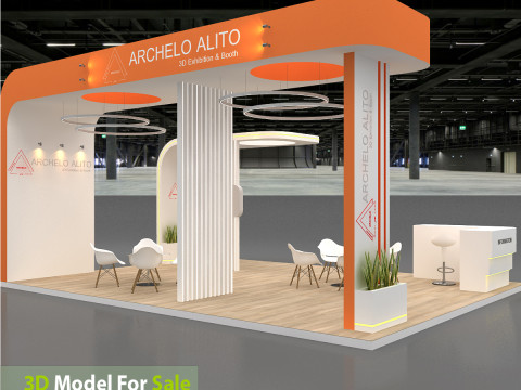 3D Exhibition Stand stall 3D Модель
