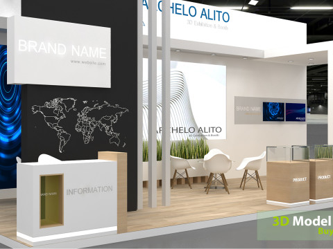 3D Exhibition Booth Design 3D Модель