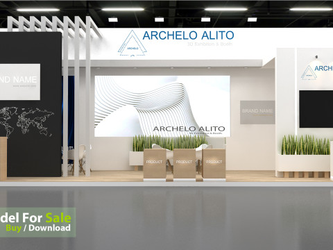 3D Exhibition Booth Design 3D Модель