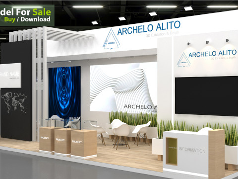3D Exhibition Booth Design 3D Модель