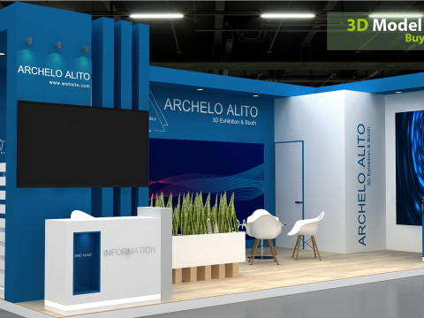 3D Exhibition Stand 3D Model