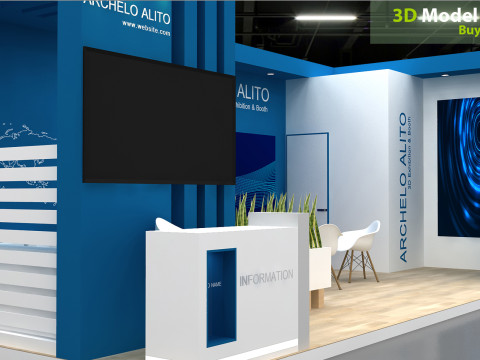 3D Exhibition Stand 3D Модель