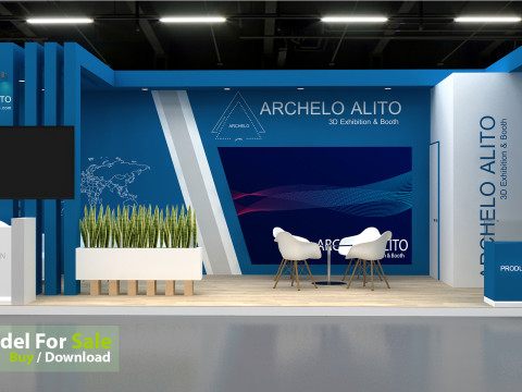 3D Exhibition Stand 3D Модель
