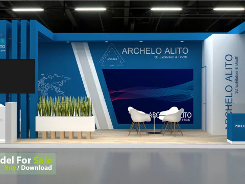 3D Exhibition Stand 3D Model