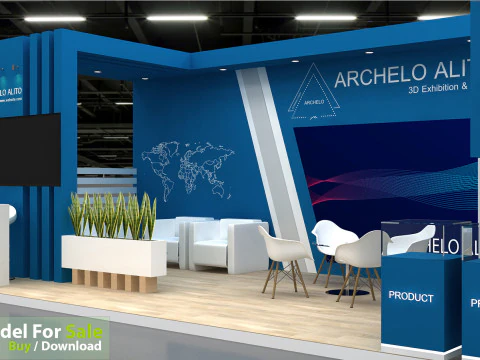 3D Exhibition Stand 3D Model