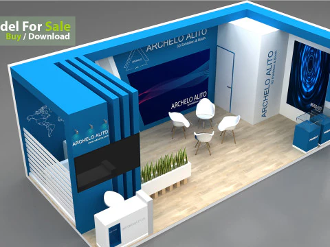 3D Exhibition Stand 3D Model