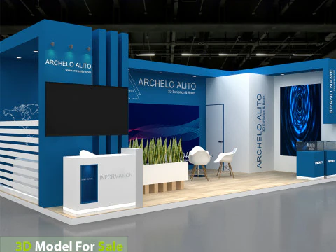 3D Exhibition Stand 3D Model