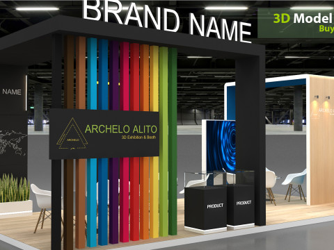 3D Exhibition Stand 3D Model